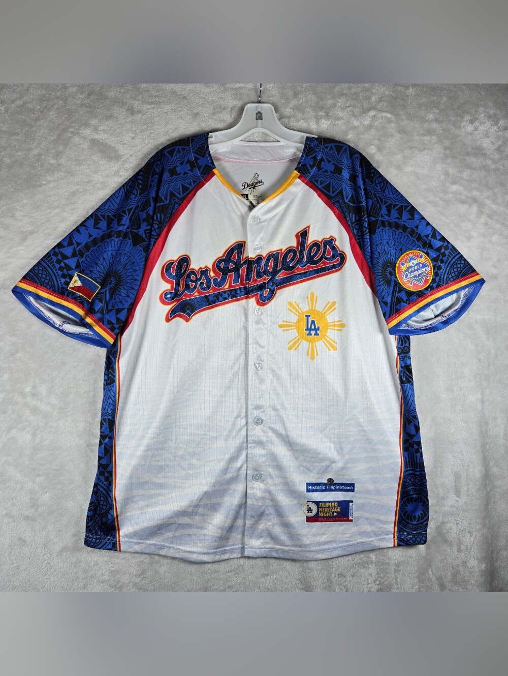 Los Angeles Dodgers Filipino Heritage Night SGA Jersey Men's Size XL White 2025